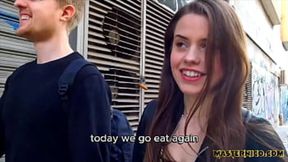 Pretty girl next door gets fierce anal fucked in Athens