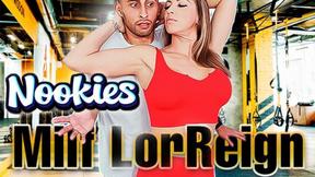 ”Yoga-Pants MILF LorReign Takes Neighbor's Huge Dick”