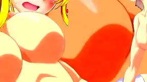 Big-Titted Hentai Babe Takes Rough Creampie from Behind in Steamy Anime Scene