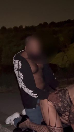 A Prostitute Offering Herself on the Street