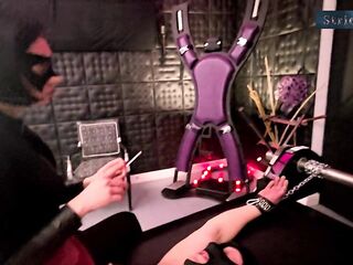 Lady Medea as Catwoman Cigarette Smokin' on the Rack Human Ashtray Spittoon