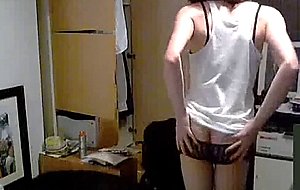 Amateur shemale in her room