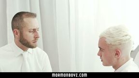 Boyz - Horny twink missionary jerked off by priest daddy