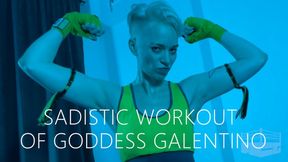 Sadistic workout of Goddess Galentino 1