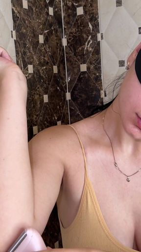 I'm shaving my arms with a new trimmer! My feminine secret!   Clip 2