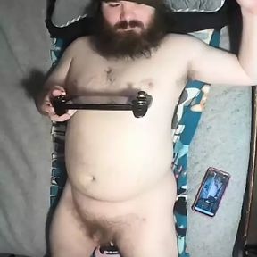 Uncle Likes to Play his Switch Laying on his back