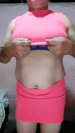 Mostrando minha calcinha