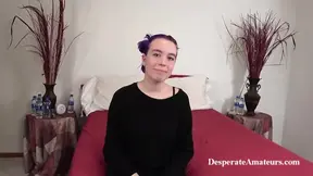 Desperate amateur Olivia is back for more cock