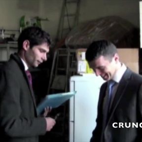 Two comercial workers fuck in suit and class at work