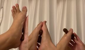 Japanese boy's filthy foot moves destroyed virgins gagging