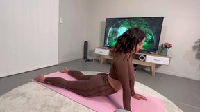 Yoga To Rough Fuck & Creampie