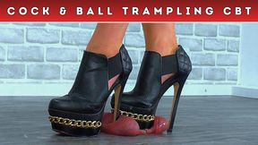Smushing Your Cock & Balls Under My Monster Stiletto Boots (187) - Heel Cam - Trample Trampling CBT Ballbusting Crush Heels Boot Fetish Giantess