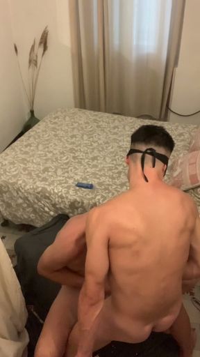 My ass is destroyed by his big cock
