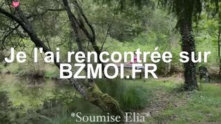 Deepthroat Queen" - Deep Throat Blowjob Expert in Forest with French Pornstar Elia Kenzie