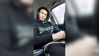 Cum in the car