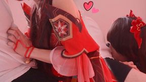 Blowjob Honkai StarRail Sparkle cosplayer, hentai japanese shemale cosplay 12