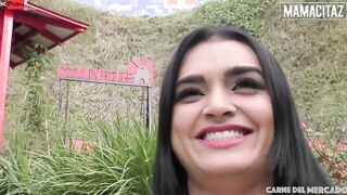 CARNE DEL MERCADO - Plumb Ass Latina Julia Cruz Spends Her Day Taking two Cocks