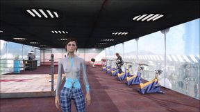 Cute Brunette Goes Sexy Fallout 4Fashion At The Sports Club Hentai Anime