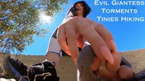 Evil Giantess Torments Tinies Hiking HD - Outdoor Public Fantasy Worshiping Sweaty Feet and Armpits