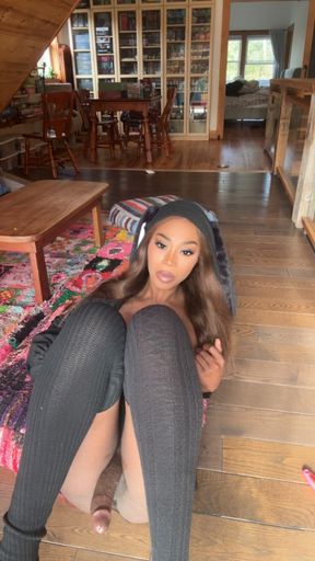 Big Dick Trans Bunnygirl Gets off