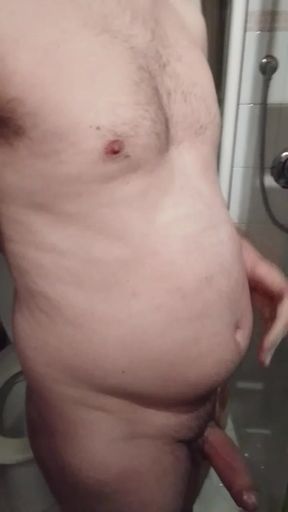 Fat chubby Italian boy with huge hard cock I meet online