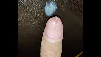 Cumming without hands from a dildo