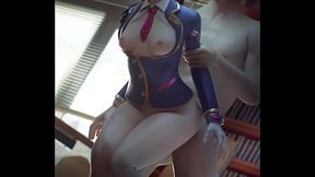 D.Va fucked in classroom