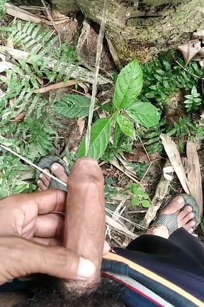 Big Cock Pissing on Tree