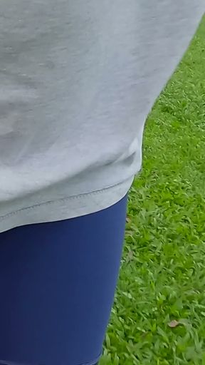 Straight guy with uncut cock rides with it hanging out.   Clip 1