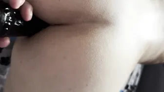 Young twink's first painful anal experience with toys and cock