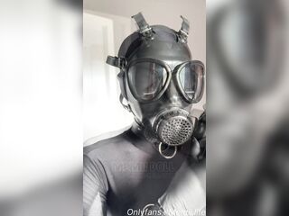 Zentai Slavery and Gas mask