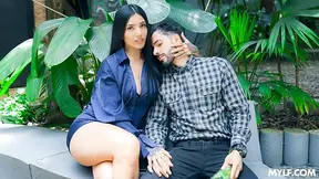 Stepson gets stood up so his stepmom teaches him how to fuck like a dirty bastard