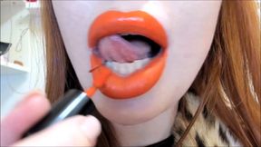 Fetish: Lipstick, face, lips, fur , hairy pussy
