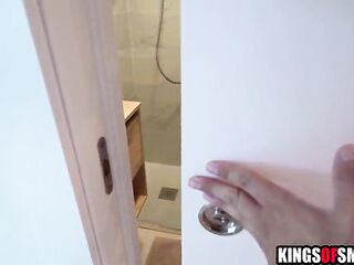 Step mom caught him spying on her