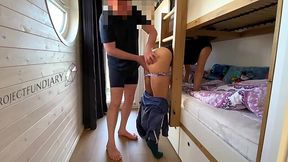 Helpless cutie gets used and covered in cum by older guy's thick European cock