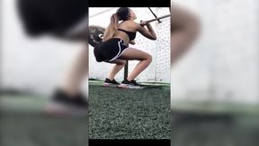 Old Man Finds Random Chick, Fucks Her in Public After Gym Session on V-Day