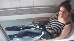 Wet-Drenched in the bathtub