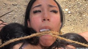 Latina Military Domination: Barby Gagged and Staked! (high res mp4)
