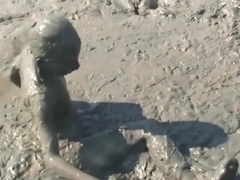 Close up pussy outdoors