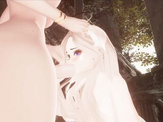 Craving in bloom: divine ecstasy in a holy garden｜VRCHAT ERP