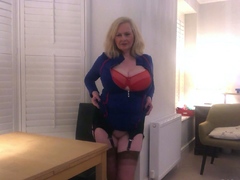 Big boobs camgirl rides her toy on webcam