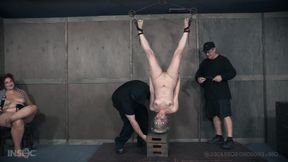 realtimebondage - dresden inverted suspension bondage with her legs spread wide open for all to see