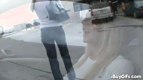 ”Hard nippled blonde sexy girl”