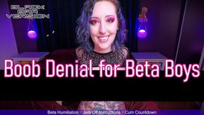 BOOB DENIAL FOR BETA BOYS - Black Bar Censored Boobs - Beta Safe Verbal Humiliation POV Tit Denial JOI Jerk Off Instructions by Miss Faith Rae with Cum Countdown and Laughing At You - MKV