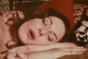 Sepia-toned Anal Orgy Shows Retro Brunette Taking All Holes