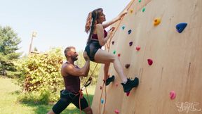 TRANS ANGELS - Rana Katana Bounces On Parker Savage's Cock In Cowgirl After Intense Wall Climbing