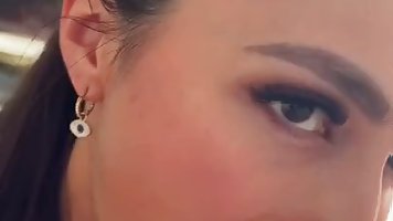 Sexy brunette babe Caryn Beaumont fucks hot