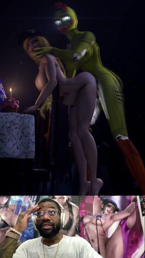 Hard Cock Futa Chica Fucks the Hell Outta the Big Breast Security Guard
