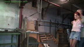 Left dangling by her boots in the old factory (MP4 HD 14000kbps)