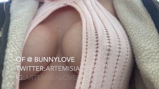 Artemisia Love big tits big nipples flashing outdoor~OF@BunnyLove Twitter:ArtemisiaLove9
